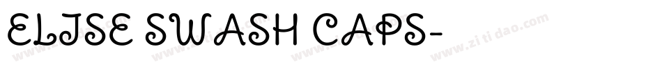 ELISE SWASH CAPS字体转换